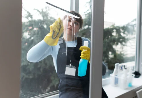Nettoyage de vitres intérieures et extérieures au Landreau